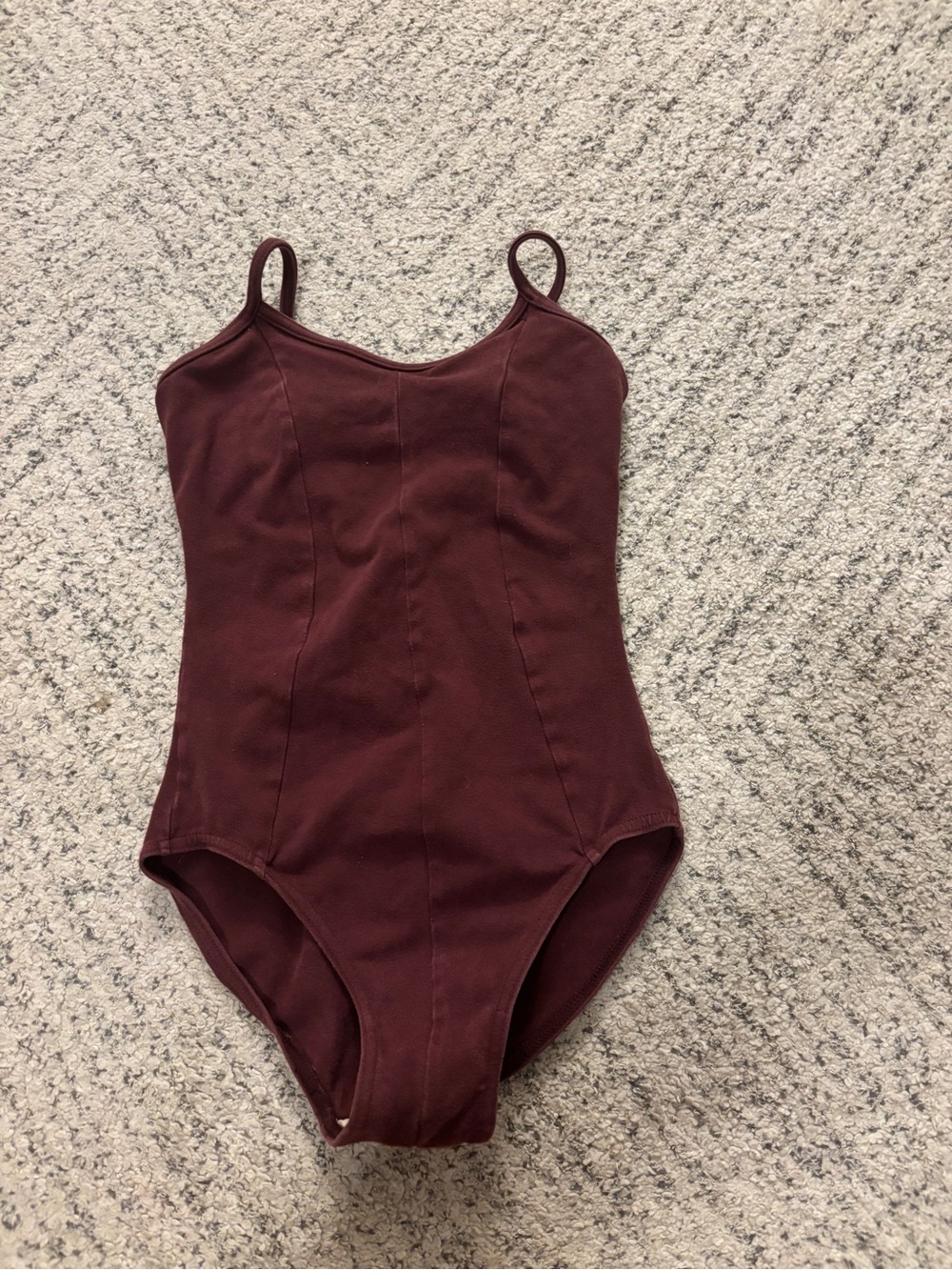 Capezio Burgundy Leo Spaghetti Strap